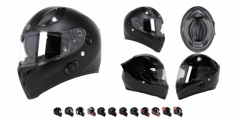TORC T15B Bluetooth Integrated Motorcycle Helmet