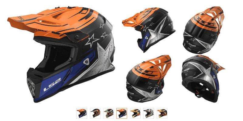LS2 Helmets Fast Explosive Off-Road MX Motorcycle Helmet