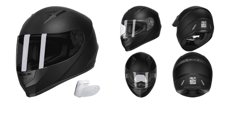 GLX Unisex-Adult GX11 Full Face Motorcycle Street Bike Helmet