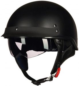 Ilm Half Face Motorcyle Helmet Side View